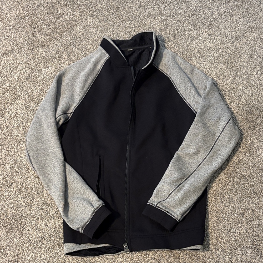 Lululemon varsity  Black and Gray Bomber Jacket